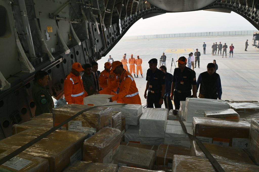 India dispatches humanitarian aid to Gaza