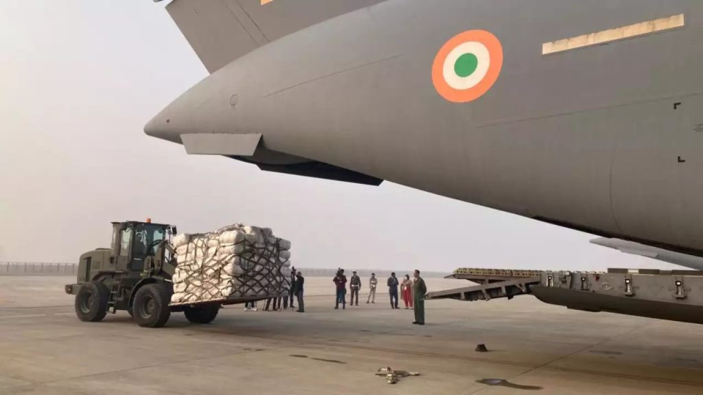 India airlifts humanitarian aid to Gaza